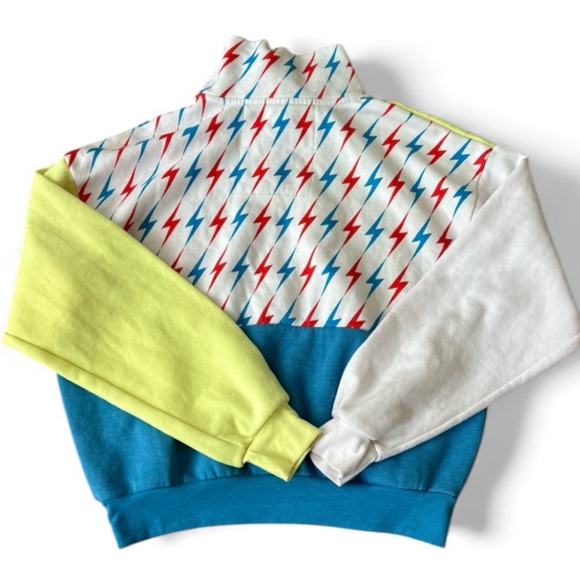 Aviator Nation Palm Tree Tropical Quarter Zip Sweatshirt NWT RARE oversized - Picture 6 of 9